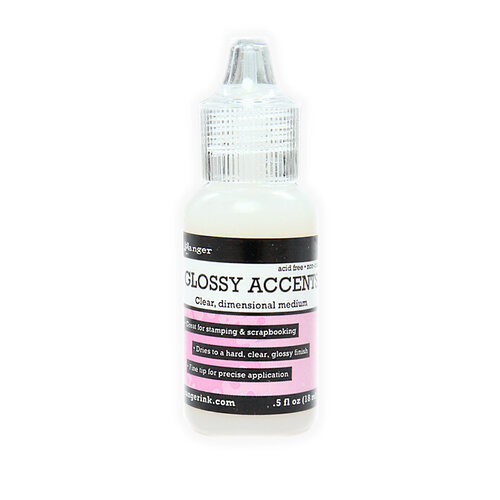 Ranger Ink - Inkssentials - Glossy Accents - Clear Dimensional Embellishment - 0.5 ounces