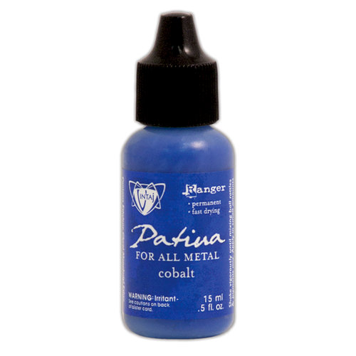 Ranger Ink - Vintaj - Patinas - Opaque Ink - Cobalt - .5 ounces