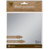 Vintaj Metal Brass Company - Metal-pressions - 6 x 6 Adhesive Metal Sheets - Silver