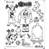 Ranger Ink - Dylusions Stamps - Unmounted Rubber Stamps - Monster Mash