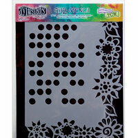Ranger Ink - The Crafter's Workshop - 9 x 12 Doodling Template - Dotted Flowers