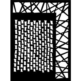 Ranger Ink - Dylusions - 5 x 8 Doodling Template - Staggered Brickwork