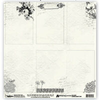 Donna Salazar - Artistic Papers Collection - 12 x 12 Paper - Garden Journal Cards, CLEARANCE