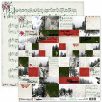 Donna Salazar - Weathered Winter Collection - 12 x 12 Double Sided Paper - Weathered Mosaics, CLEARANCE