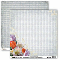 Donna Salazar - Grandma's Garden Collection - 12 x 12 Double Sided Paper - Rainy Day Bouquet, CLEARANCE