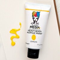 Ranger Ink - Dina Wakley Media - Heavy Body Acrylic Paint - Lemon