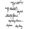 Ranger Ink - Dina Wakley Media - Unmounted Rubber Stamps - Handwritten Quotes