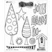 Ranger Ink - Dylusions Stamps - Christmas - Unmounted Rubber Stamps - One Two Tree