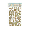 GCD Studios - Funhouse Collection - Chipboard Stickers - Alphabet - Foil