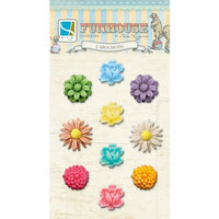 GCD Studios - Funhouse Collection - Resin Flowers - Cabochons