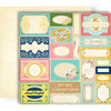 GCD Studios - Splendor Collection - 12 x 12 Double Sided Paper - Labels and Tags