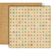 GCD Studios - Splendor Collection - 12 x 12 Double Sided Paper - Letter Tiles
