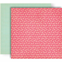 GCD Studios - Splendor Collection - 12 x 12 Double Sided Paper - Pink Flora