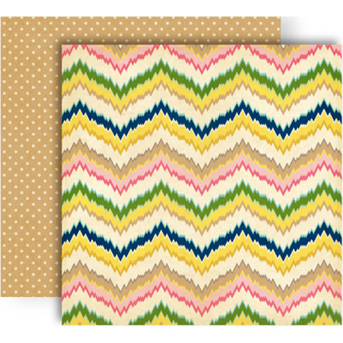 GCD Studios - Splendor Collection - 12 x 12 Double Sided Paper - Zig Zag
