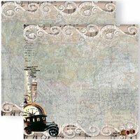 GCD Studios - Donna Salazar - Antiquities Collection - 12 x 12 Double Sided Paper - Tales of Travel