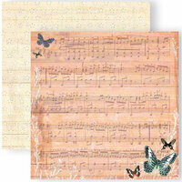 GCD Studios - Donna Salazar - Spring in Bloom Collection - 12 x 12 Double Sided Paper - Butterfly Harmony