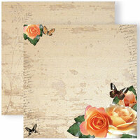 GCD Studios - Donna Salazar - Spring in Bloom Collection - 12 x 12 Double Sided Paper - Peachy Dream