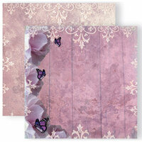 GCD Studios - Donna Salazar - Spring in Bloom Collection - 12 x 12 Double Sided Paper - Pretty in Purple