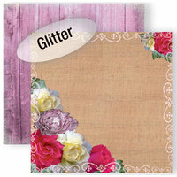 GCD Studios - Donna Salazar - Spring in Bloom Collection - 12 x 12 Double Sided Paper with Glitter Accents - Spring Blooms