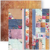 GCD Studios - Donna Salazar - Spring in Bloom Collection - 12 x 12 Double Sided Paper - Tags, Ribbons and Mosaics