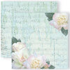 GCD Studios - Donna Salazar - Spring in Bloom Collection - 12 x 12 Double Sided Paper - White Roses