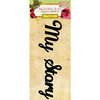 GCD Studios - Melody Ross - Soul Food Collection - Glitter Chipboard Word Stickers - My Story