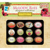 GCD Studios - Melody Ross - Soul Food Collection - Metal Rimmed Glass Brads - One