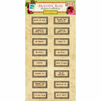 GCD Studios - Melody Ross - Soul Food Collection - Chipboard Stickers - Word Plaques
