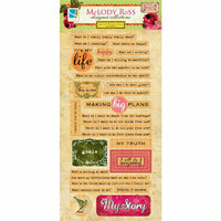 GCD Studios - Melody Ross - Soul Food Collection - Chipboard Stickers with Varnish Accents - Journal Prompt