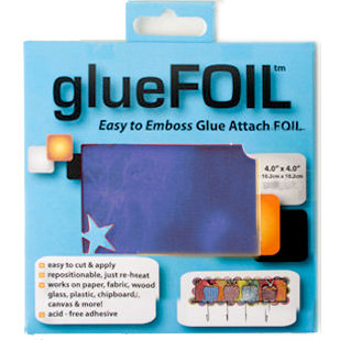 Glue FOIL - Self Adhesive Foil - Metallics - Blue - 4 x 4