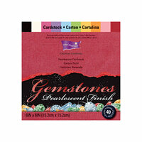Core'dinations - Gemstones Collection - 6 x 6 Color Core Cardstock Pack