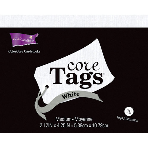 Core'dinations - Core Tags - Medium - Textured White