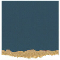 Core'dinations - Tim Holtz - Nostalgic Collection - 12 x 12 Textured Kraft Core Cardstock - Deep Blue