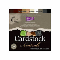 Core'dinations - Essentials Collection - 6 x 6 Color Core Cardstock Pack - Neutrals