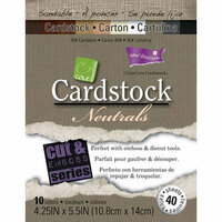 Core'dinations - Neutrals - 4.25 x 5.5 Textured Color Core Cardstock Pack