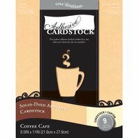 Core'dinations - 8.5 x 11 Adhesive Cardstock - Coffee Cafe
