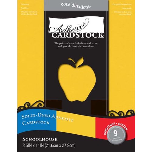 Core'dinations - 8.5 x 11 Adhesive Cardstock - Schoolhouse