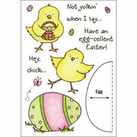 Inky Antics - HoneyPOP Collection - Clear Acrylic Stamps - Easter Chick Set