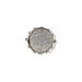 Art Mechanique - Ice Resin - Mixed Metal Bezels - Bronze Plated - Hobnail Round - Medium