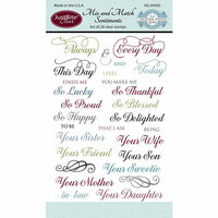 JustRite - Clear Acrylic Stamps - Mix and Match Sentiments