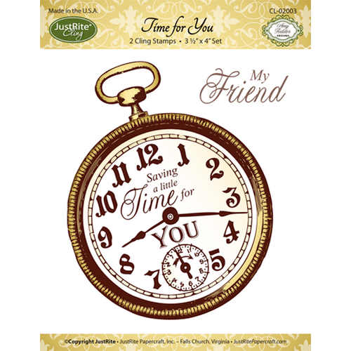 JustRite - Cling Mounted Rubber Stamps - Time for You