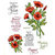 JustRite - Cling Mounted Rubber Stamps - Poppies Labels Twenty-Nine