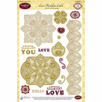 JustRite - Clear Acrylic Stamps - Lace Medallion Labels