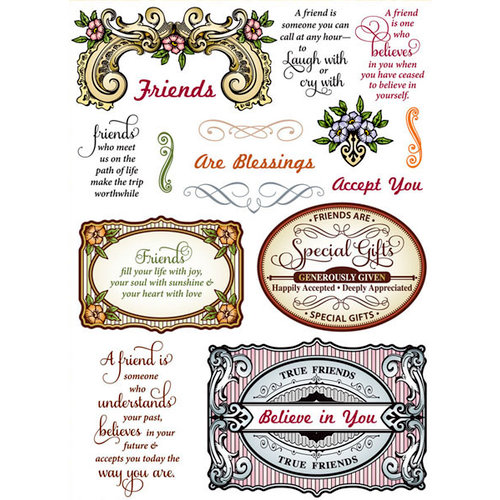 JustRite - Clear Acrylic Stamps - Special Gifts Labels Twenty-Nine
