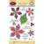 JustRite - Christmas - Clear Acrylic Stamps - Festive Poinsettia
