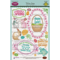 JustRite - Clear Acrylic Stamps - Welcome Spring