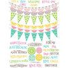 JustRite - Clear Acrylic Stamps - Buntings and Banners