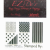 KellyCraft - Easy Design Elements Collection - Clear Acrylic Stamps - Sampler