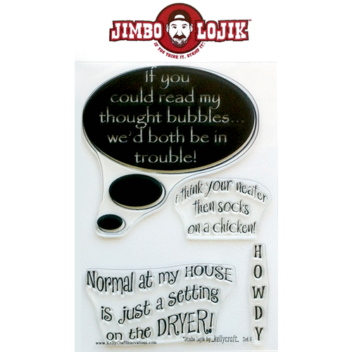 KellyCraft - Jimbo Lojik Collection - Clear Acrylic Stamps - Set G