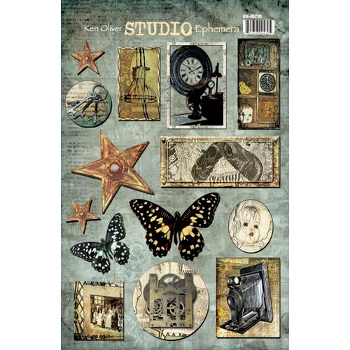 Ken Oliver - Studio Collection - Ephemera Cut Apart Sheet